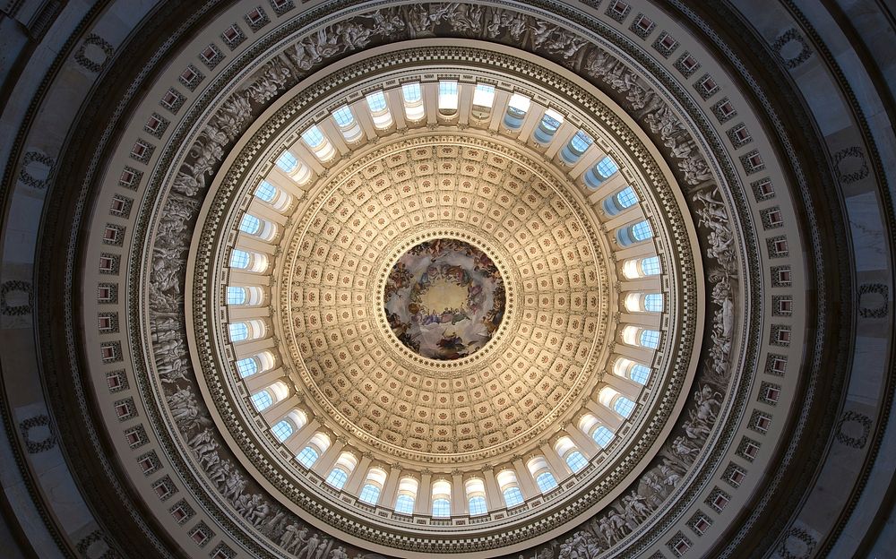 Washington DC capitol building. Free public domain CC0 photo.