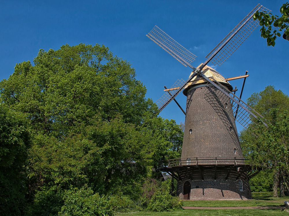 Beautiful windmill background. Free public domain CC0 photo.