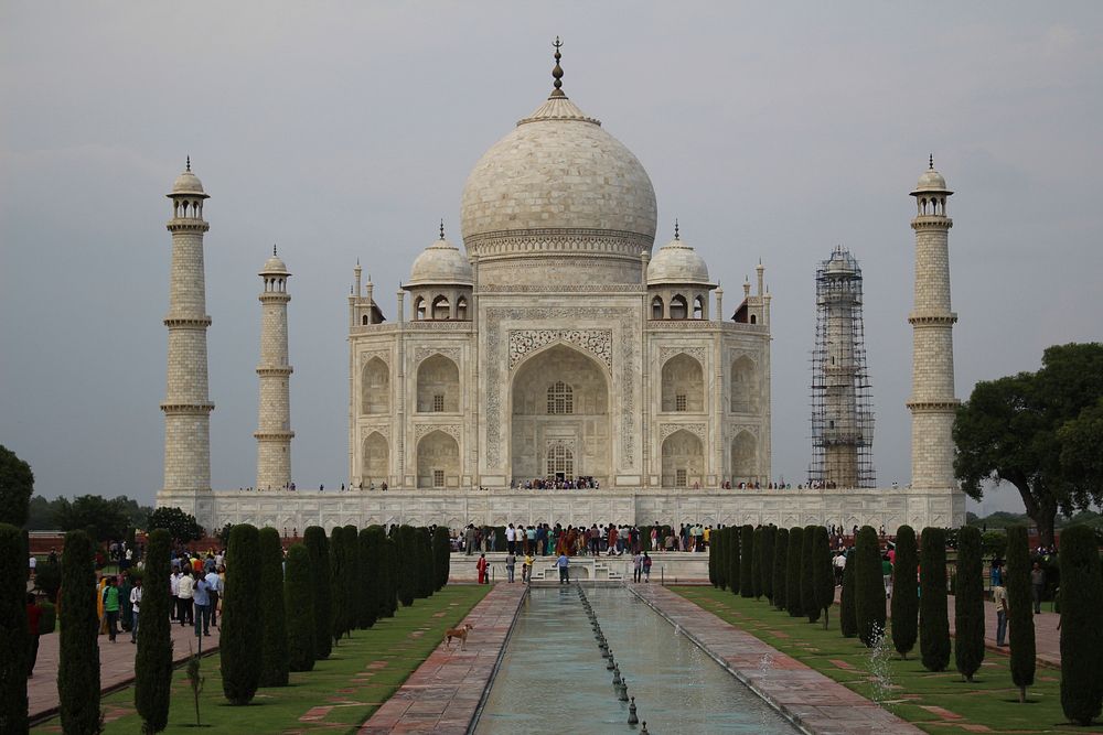Taj Mahal attraction in India. Free public domain CC0 image.