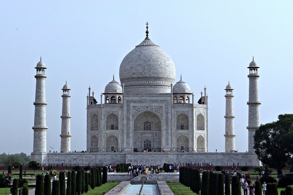 Taj Mahal exterior architecture. Free public domain CC0 photo.