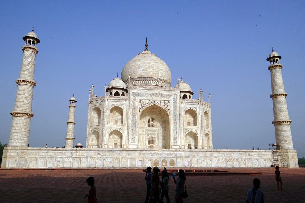 Taj Mahal architecture. Free public domain CC0 photo.