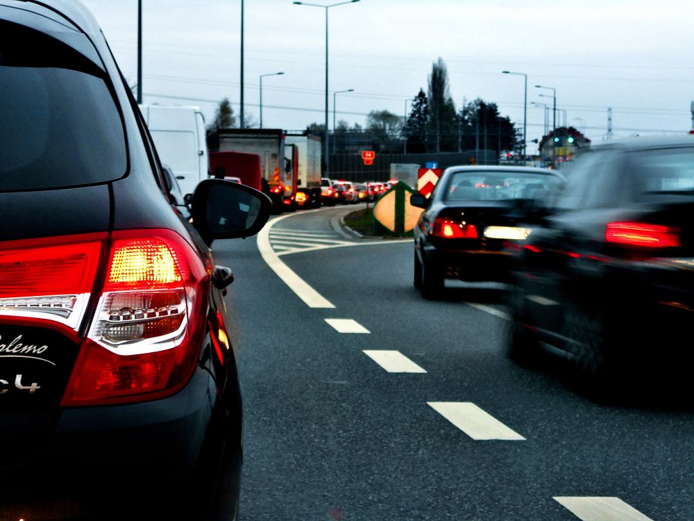 Cars on the road. Free public domain CC0 photo.