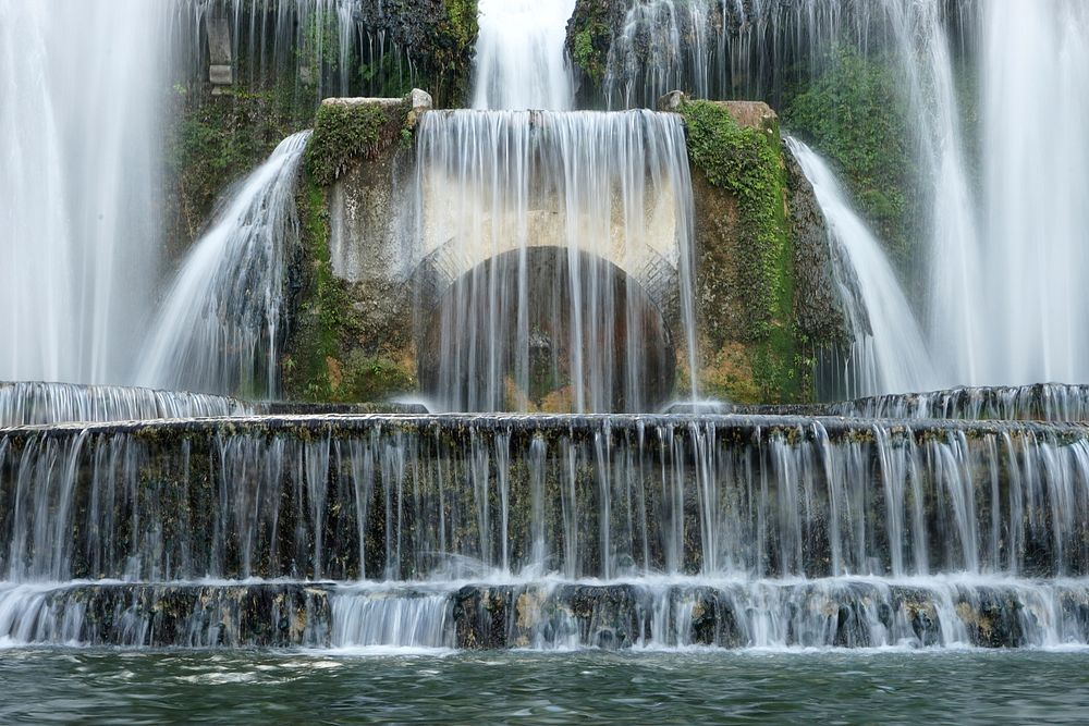Beautiful waterfall in Italy. Free public domain CC0 photo.