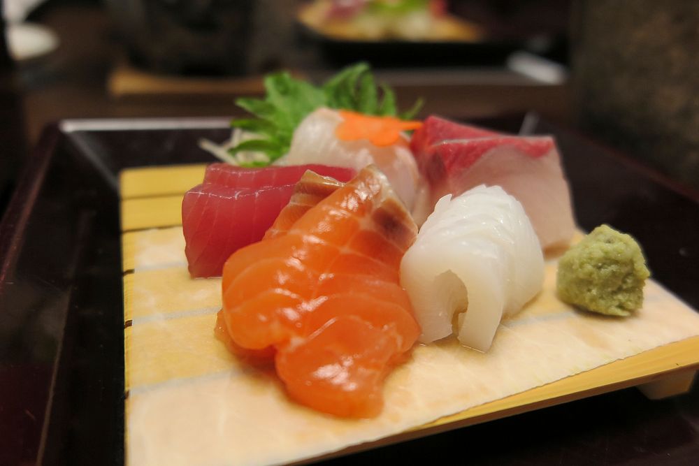 Sushi dinner, Japanese food. Free public domain CC0 photo.