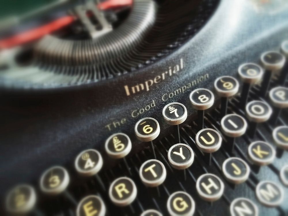 Imperial, The Good Companion typewriter. Location unknown - Jan. 26, 2016