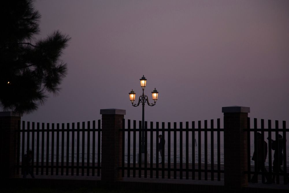 Evening by the water. Free public domain CC0 photo.