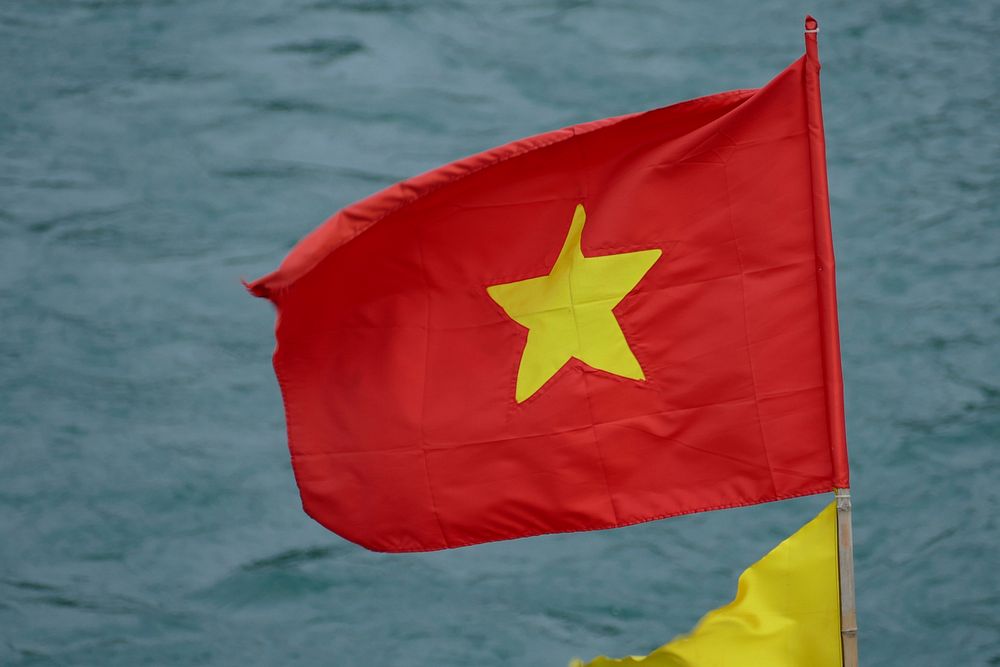 Vietnam flag. Free public domain CC0 image.