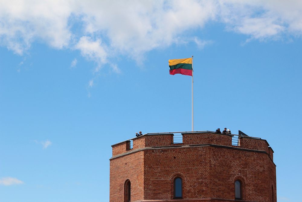  Gediminas Castle Tower, Vilnius Lithuania. Free public domain CC0 image.