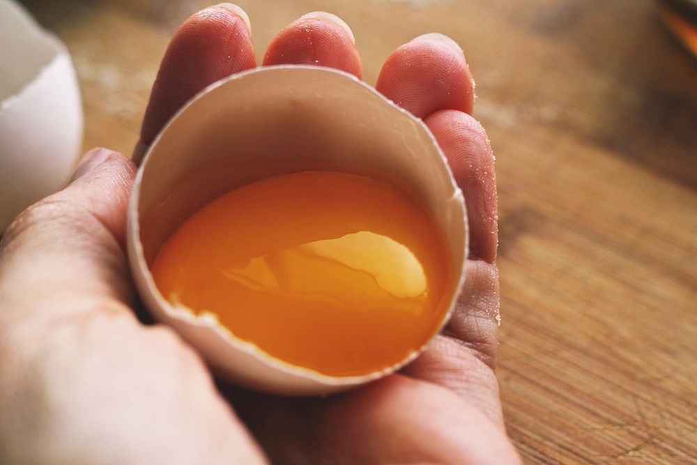 Free egg yolk image, public domain food CC0 photo.