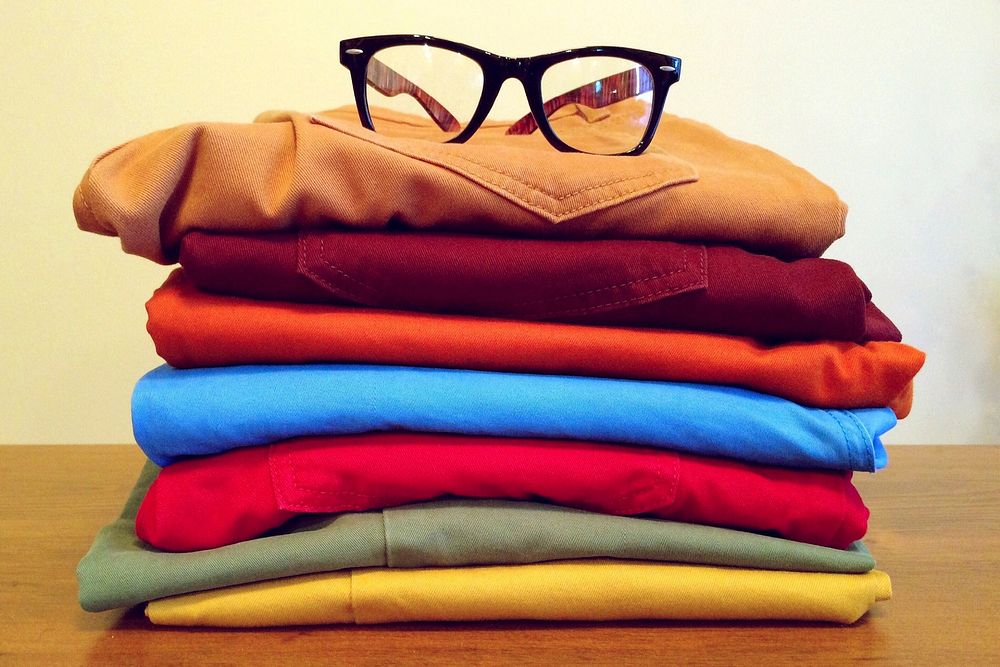 Pile of Clothes, free public domain CC0 image.
