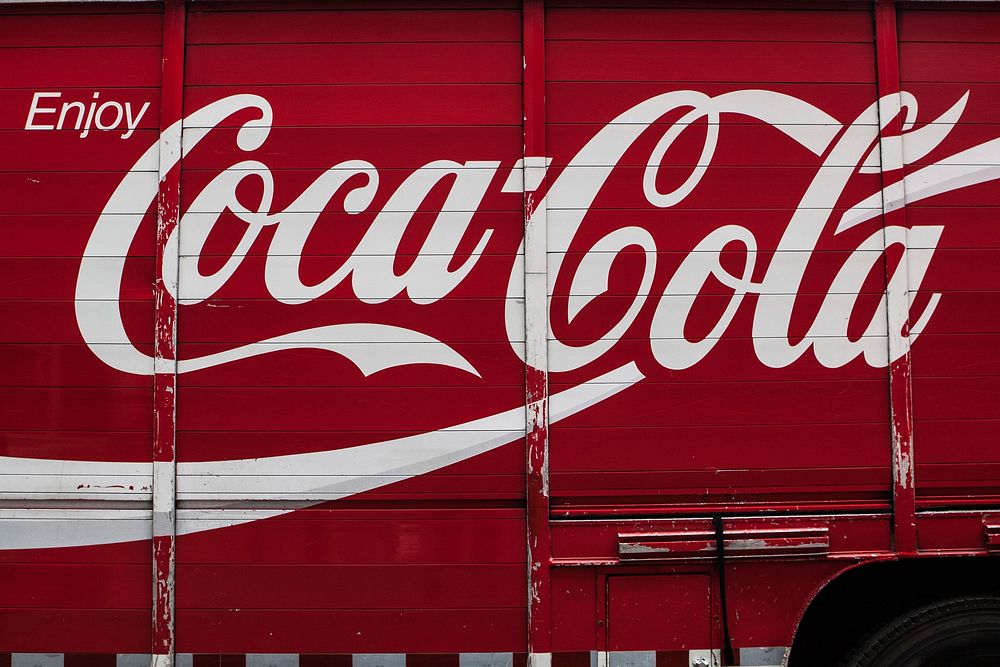 Coca Cola sign, branding logo, NY, USA, date unknown