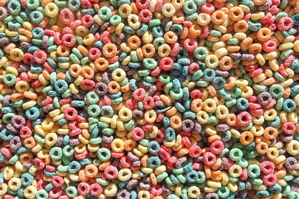 Free colorful Cherrios image, public domain food CC0 photo