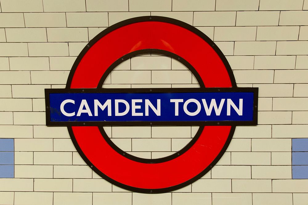 Camden Town, Underground tube station. London, UK - Date unknown