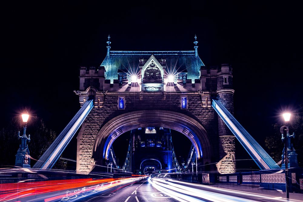 Tower Bridge, London, free public domain CC0 image.