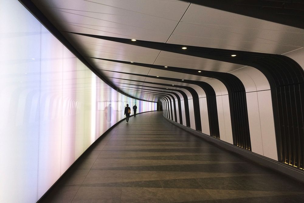 Futuristic Tunnel, public domain CC0 image.