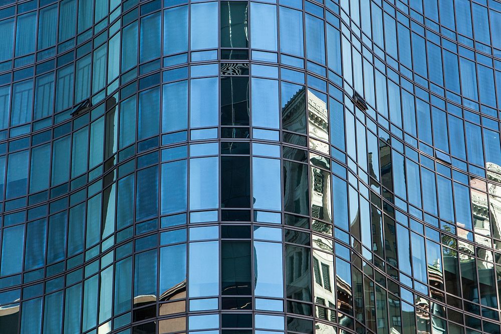 Free reflections high building at NYC image, public domain CC0 photo