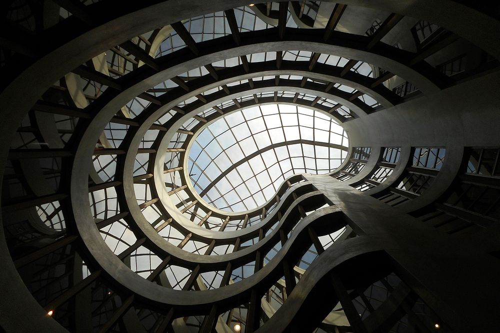 Free modern staircase image, public domain building CC0 photo.