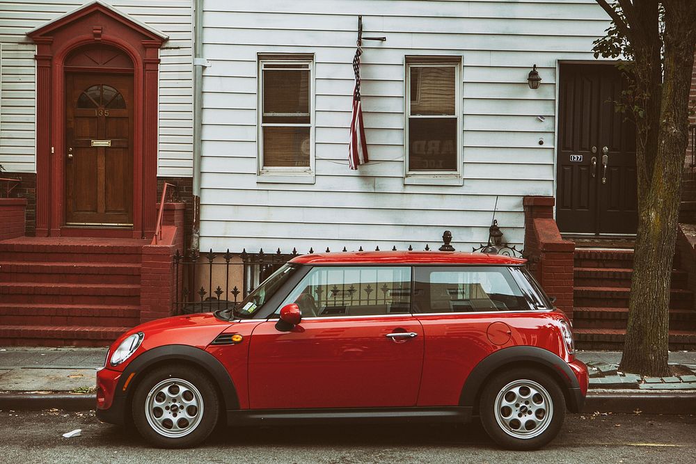 Mini Cooper in Brooklyn, New York, Date Unknown. 