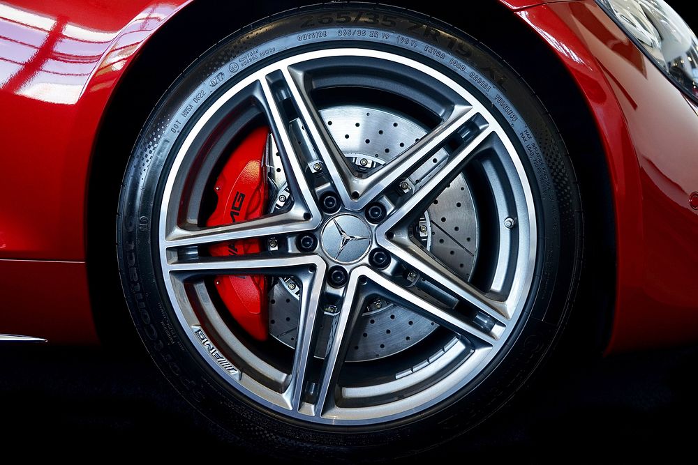 AMG Car Alloy Wheel. Location Unknown.  Date Unknown.