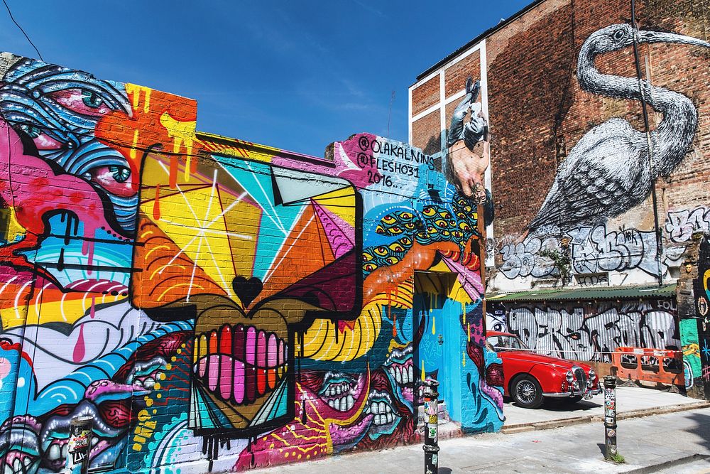 Urban Colours, graffiti street art. London, UK - Date unknown