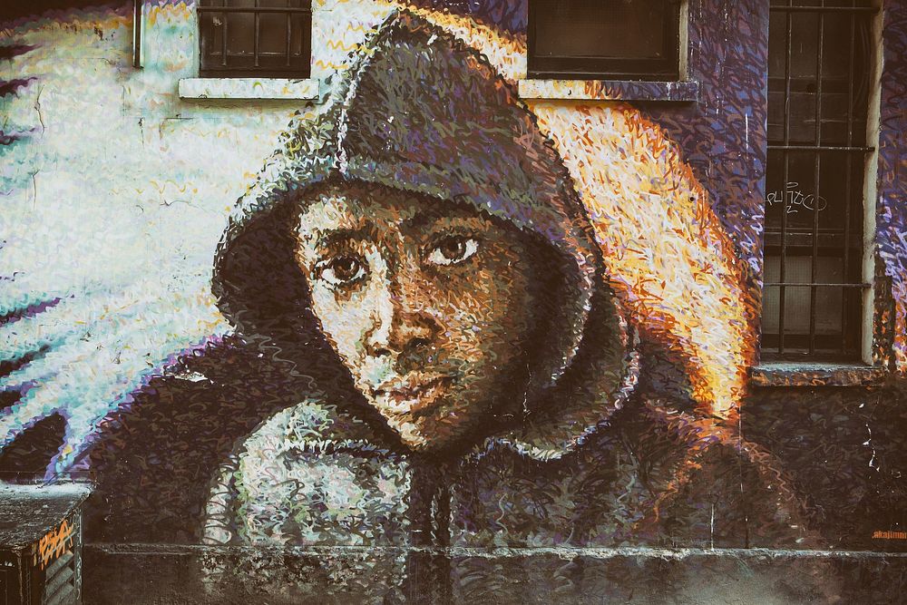 Street Art Hoodie. Location unknown, date unknown
