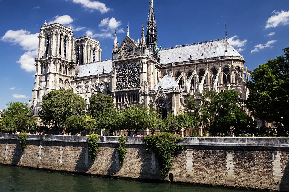 Free Notre Dame, Paris photo, public domain travel CC0 image.