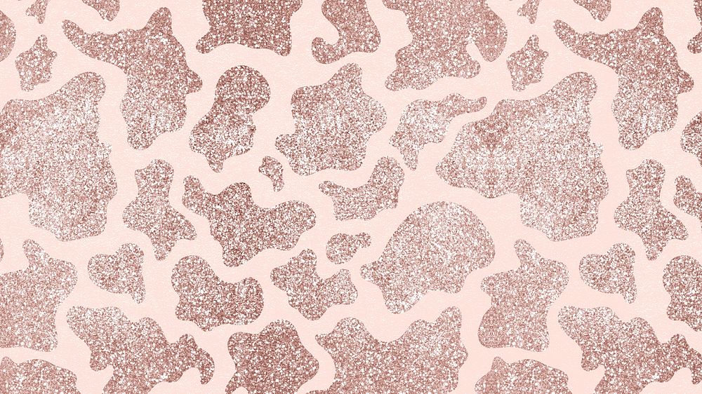 Pink cow skin desktop wallpaper, animal print background