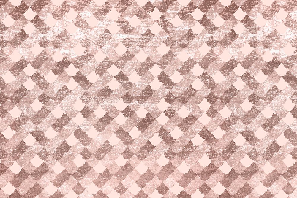 Fish skin pattern rose gold background, abstract animal print design vector