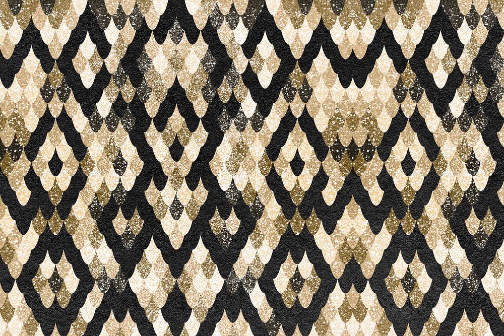 Snake pattern gold background image, luxury animal print design