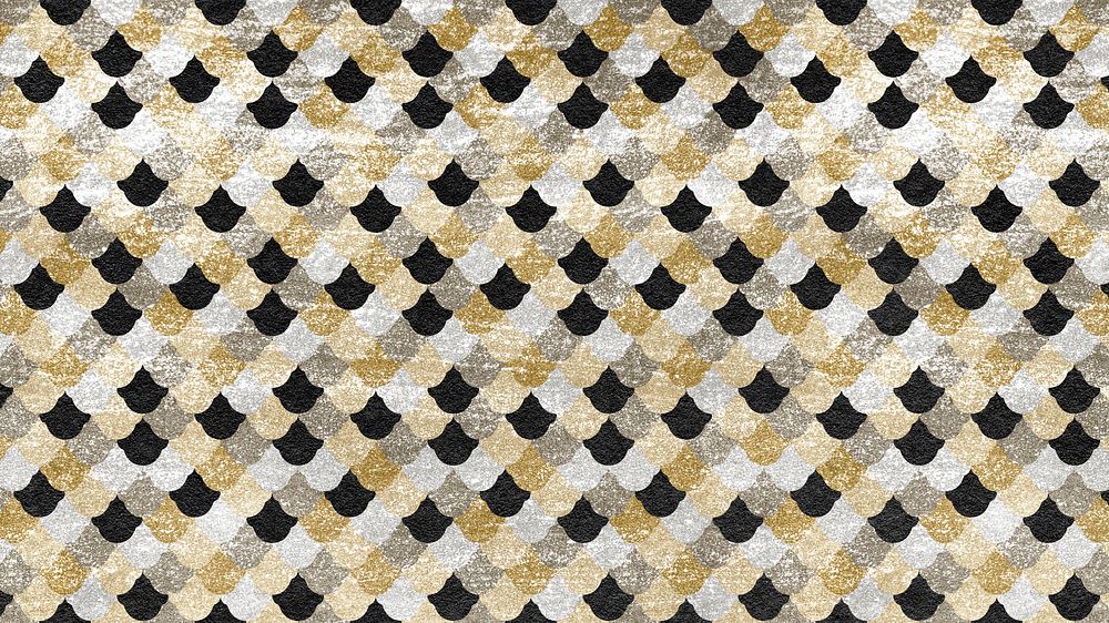 Gold fish pattern computer wallpaper, animal texture background