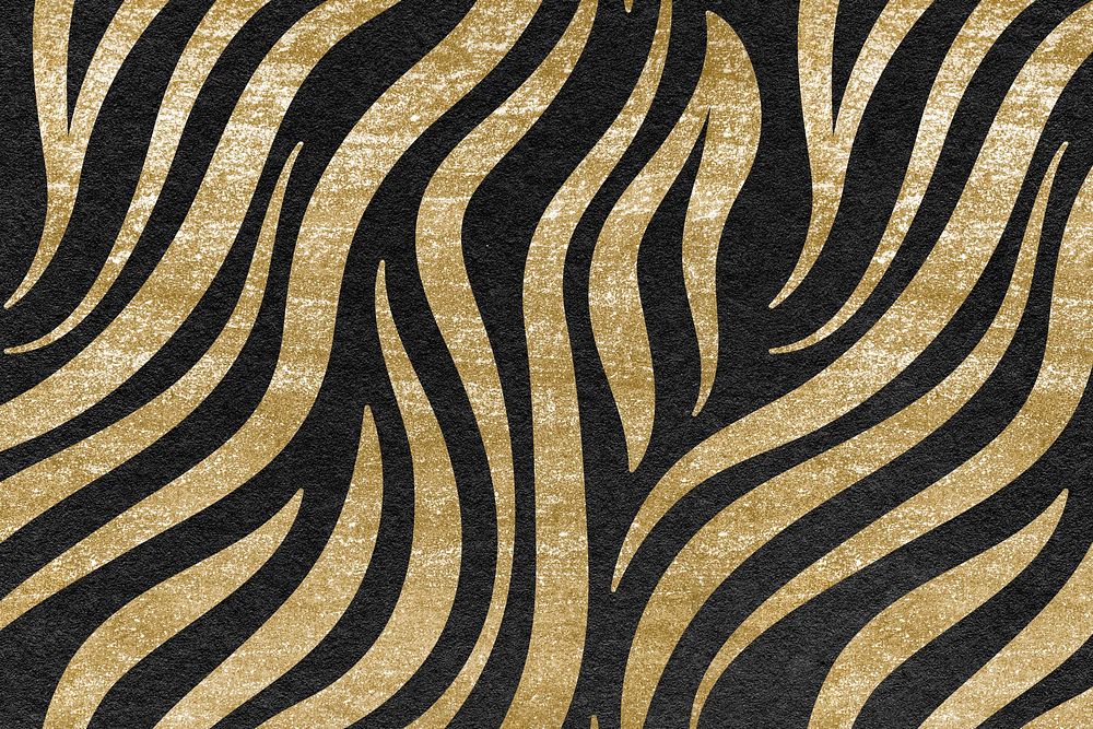 Zebra pattern gold background image, luxury animal print design