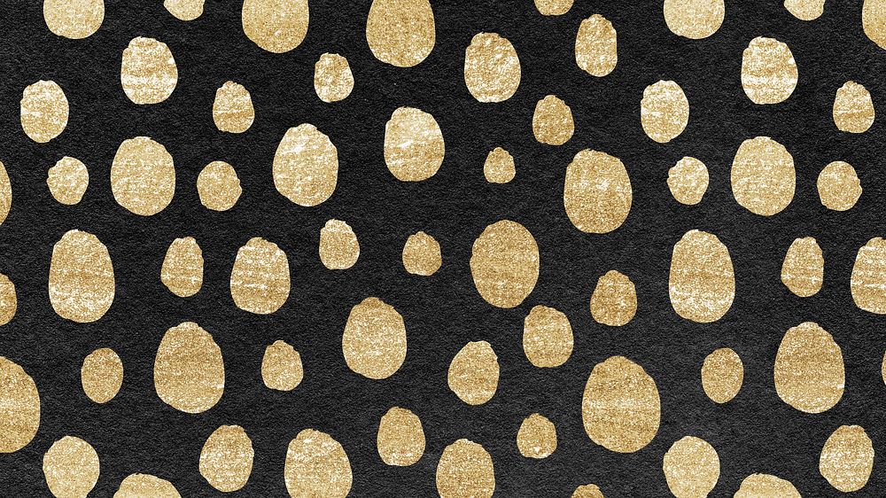 Gold polka dots HD wallpaper, animal texture background