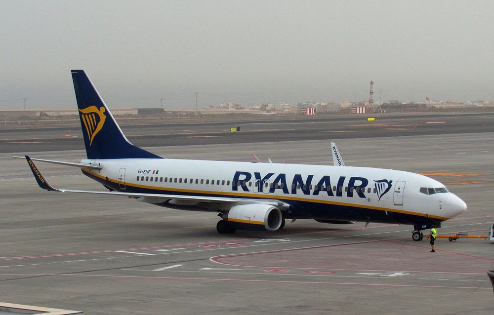Ryanair Airline aircraft, Dublin, 10/04/2020. 