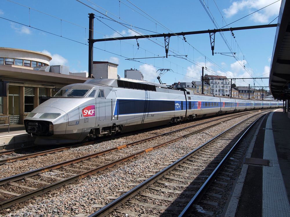 TGV highspeed train from Paris Free Photo rawpixel