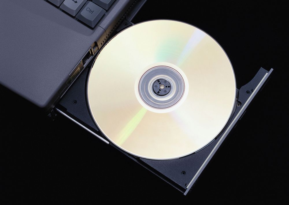 Free empty CD image, public domain electronic device CC0 photo.