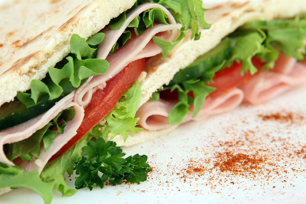 Free club sandwich image, public domain food CC0 photo.