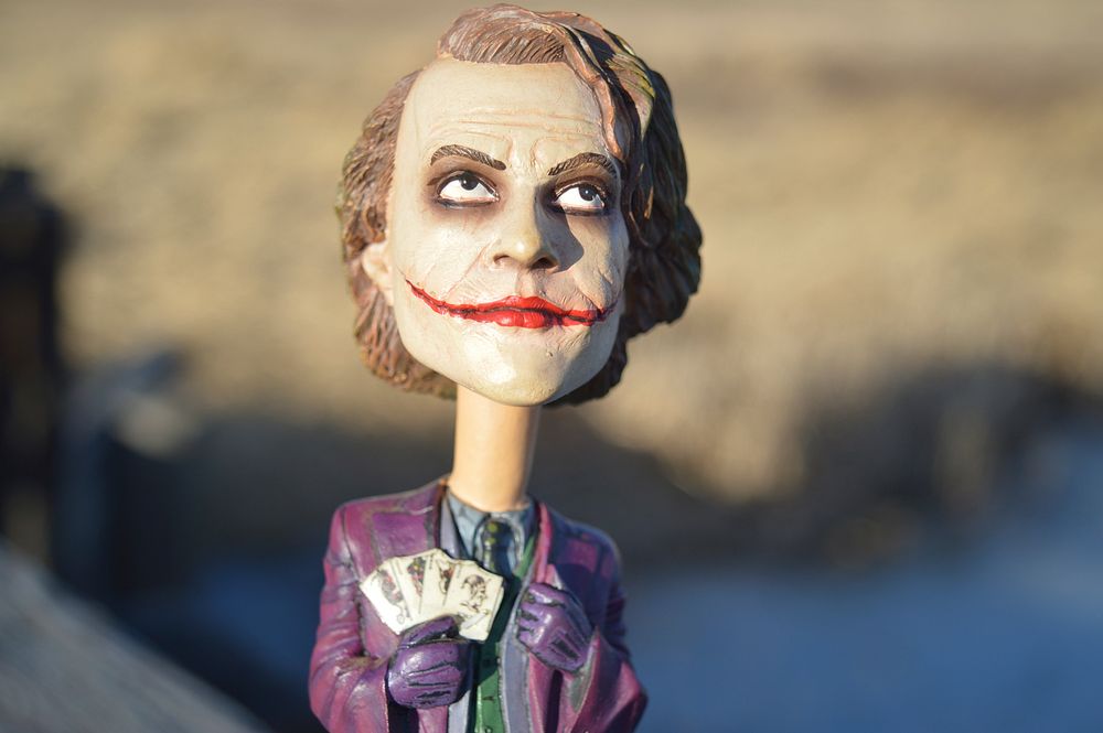 Joker, Batman villain toy figurine. Location unknown - 03/08/2017