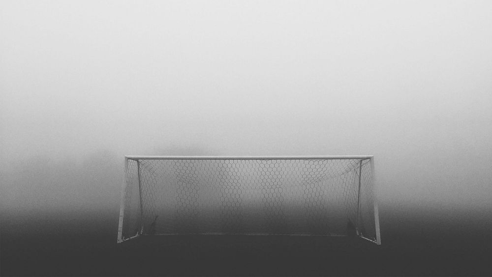 Empty soccer goal, free public domain CC0 photo