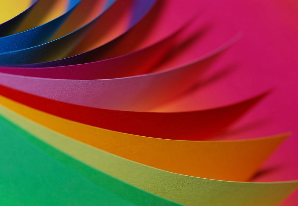 Colorful papers, free public domain CC0 image.