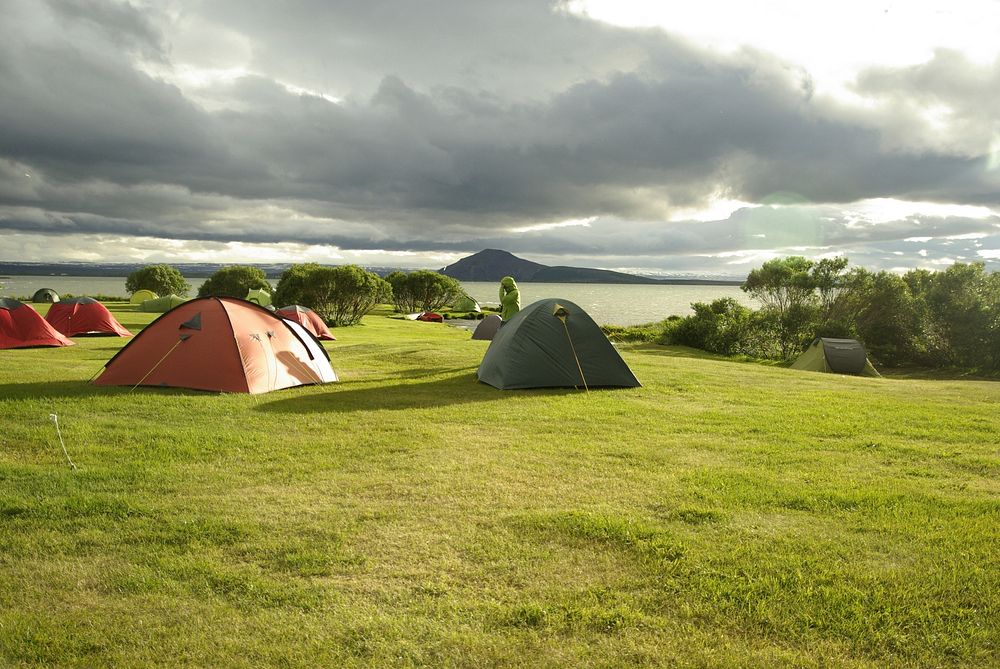Free tents, camping photo, public domain travel CC0 image.