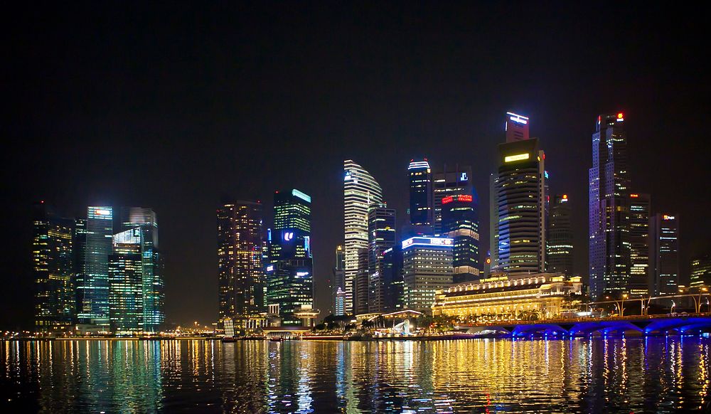 Free Singapore skyline image, public domain Asia CC0 photo.