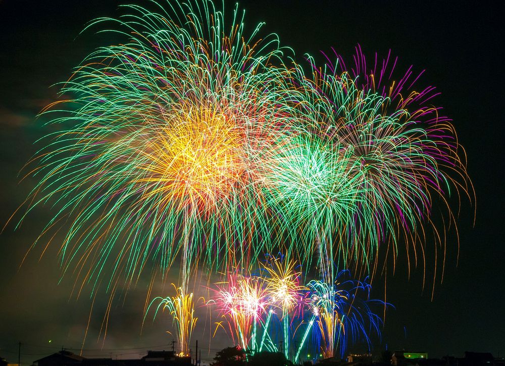 Free fireworks image, public domain party CC0 photo.