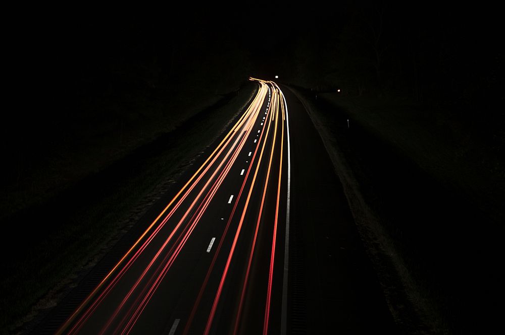 Free taillight from high way image, public domain car CC0 photo.