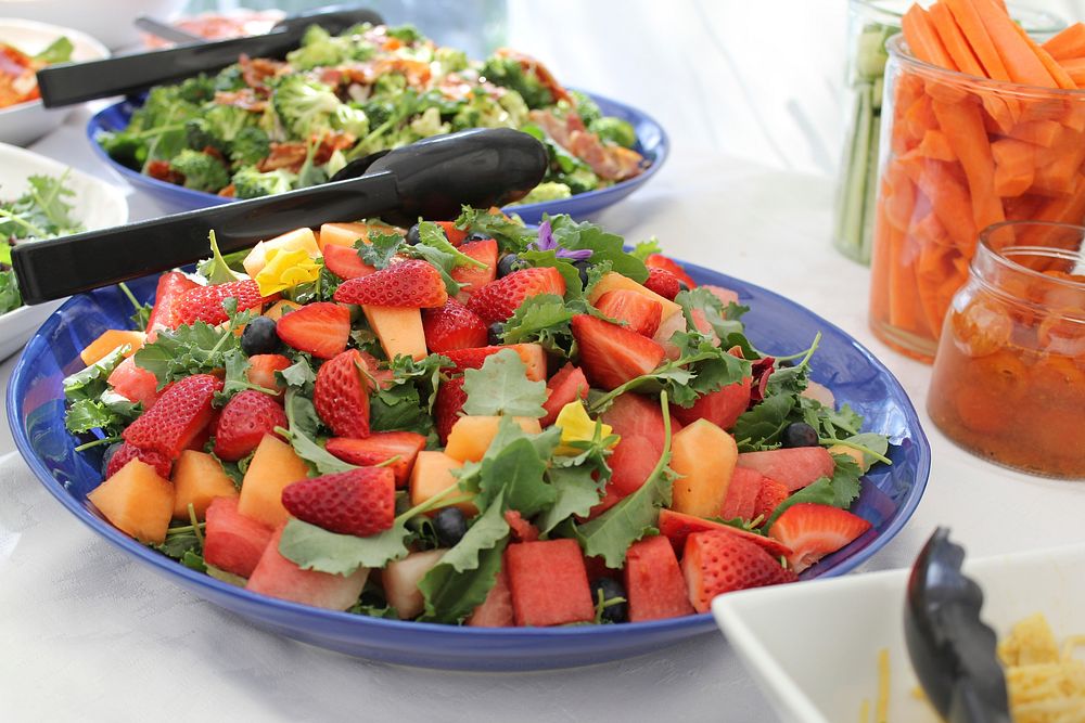 Free colorful fresh salad image, public domain CC0 photo.