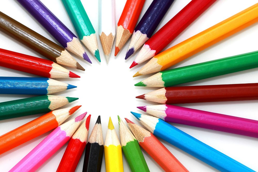 Free colored pencil, art aesthetic background public domain CC0 photo.