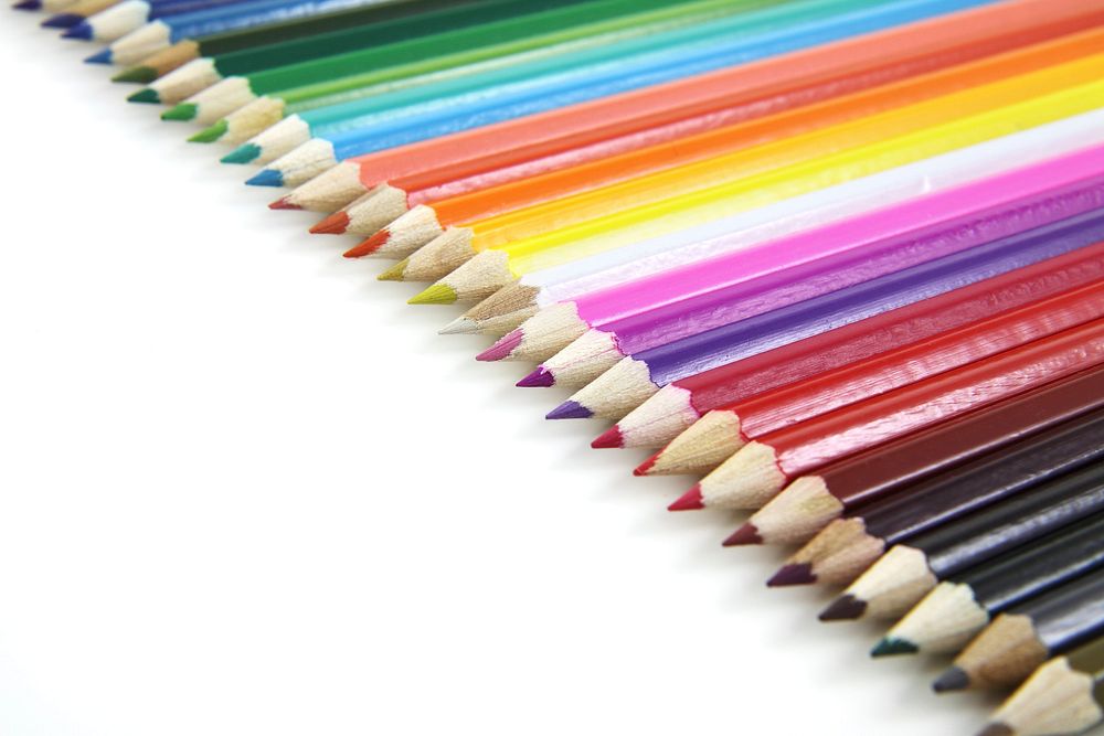 Free colored pencil, art aesthetic background public domain CC0 photo.
