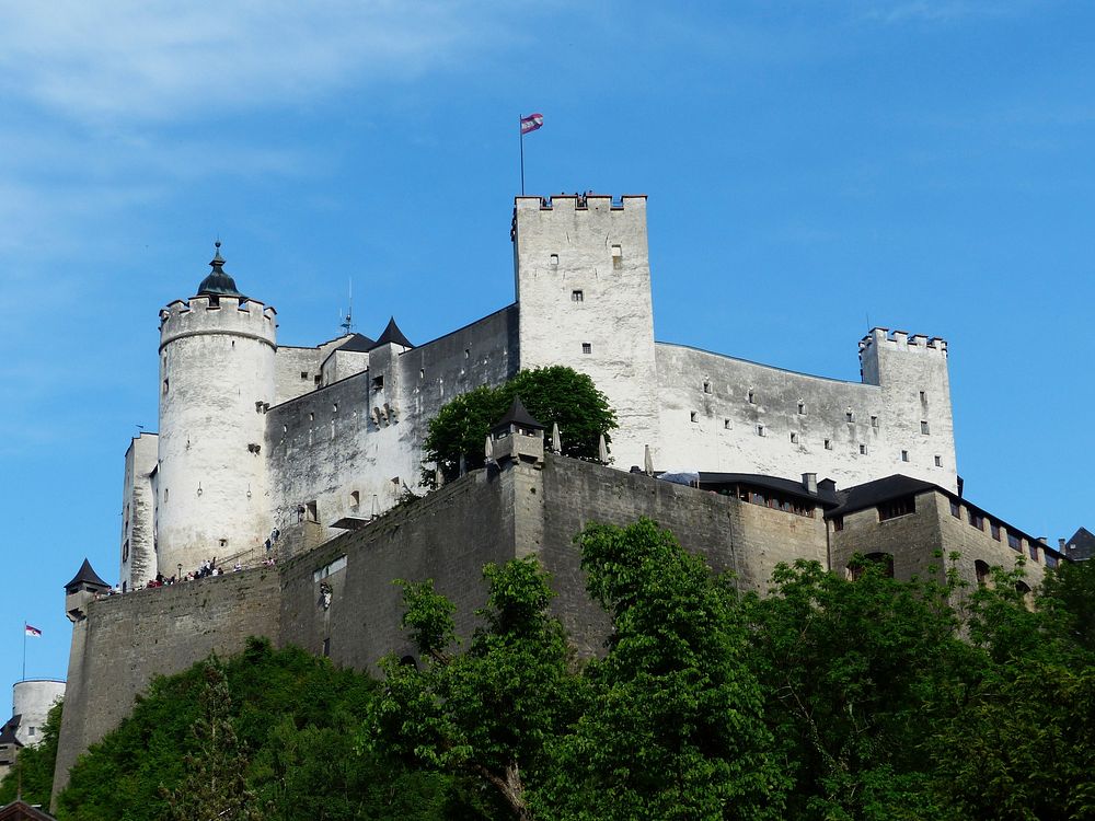 Free Fortress Hohensalzburg, Salzburg, Austria photo, public domain fortress CC0 image. 