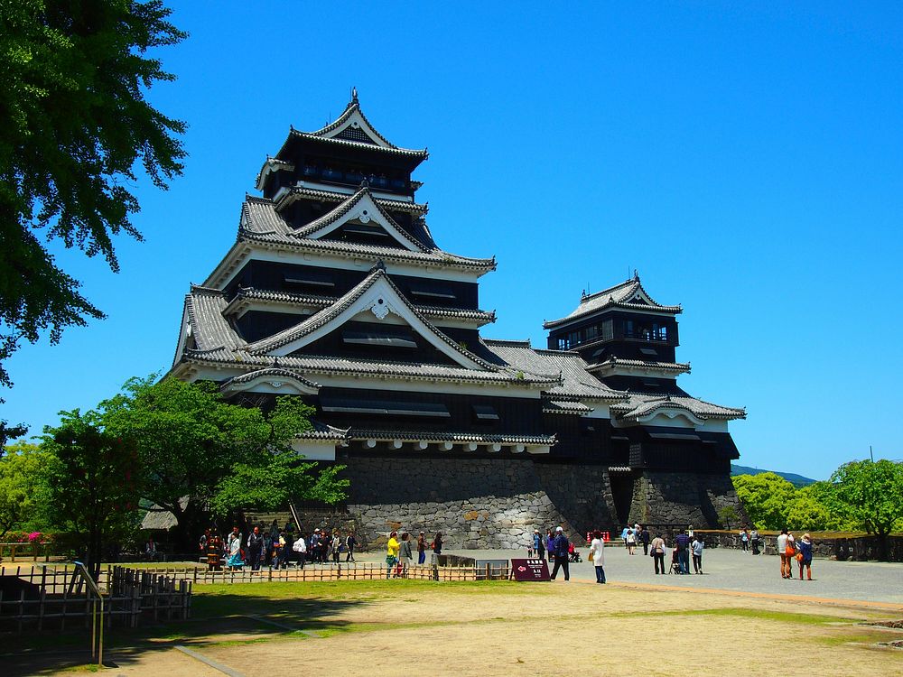 Free Kumamoto Castle image, public domain Japan CC0 photo.