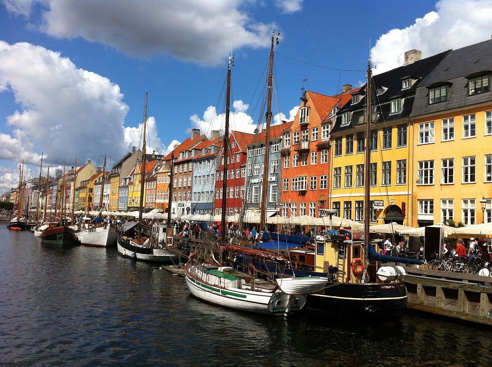 Free Nyhavn canal in Copenhagen, Denmark image, public domain CC0 photo.