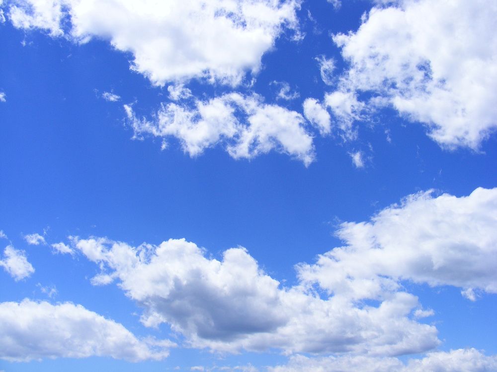 Free cloudy skies image, public domain nature CC0 photo.